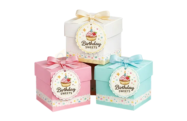 3x3 favor boxes for birthday party