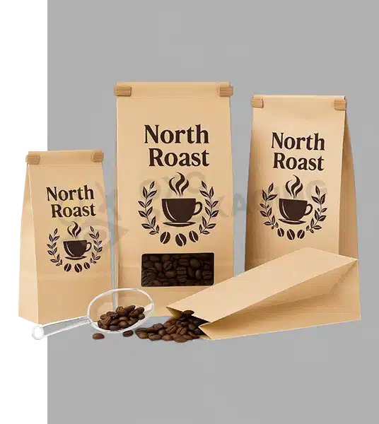 Coffee Kraft Bags by Option Packaging