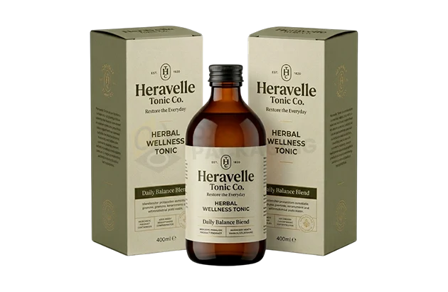 Custom Printed 400ml Bottle Packaging