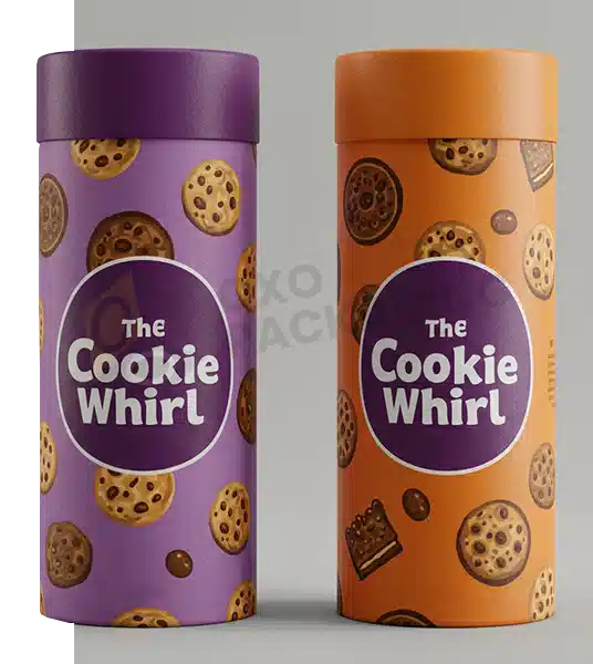 Custom Printed Cookie Tube Boxes