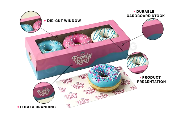 custom printed donut boxes