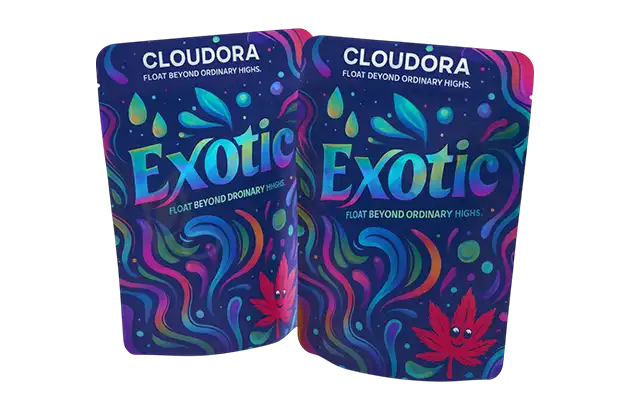 Custom Printed Exotic Weed Packs Packaging