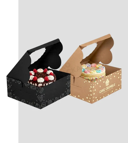 Custom Printed Kraft Cake Boxes