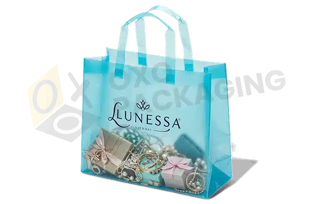 Custom Printed Plastic Bags With Handles Packaging