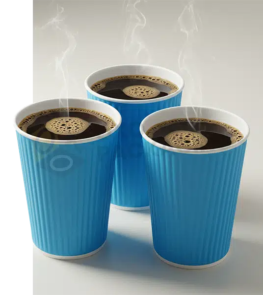 Custom Printed Ripple Wall Coffee Cups