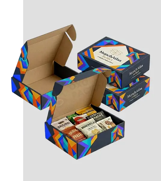 custom printed snacks boxes