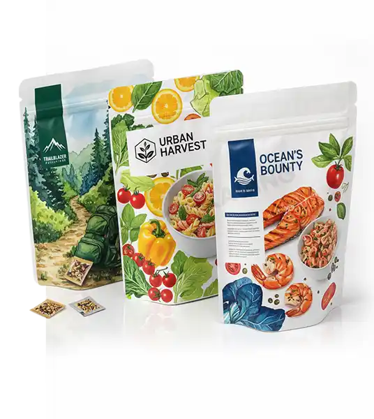 Custom Printed Standup Pouches Option Packaging