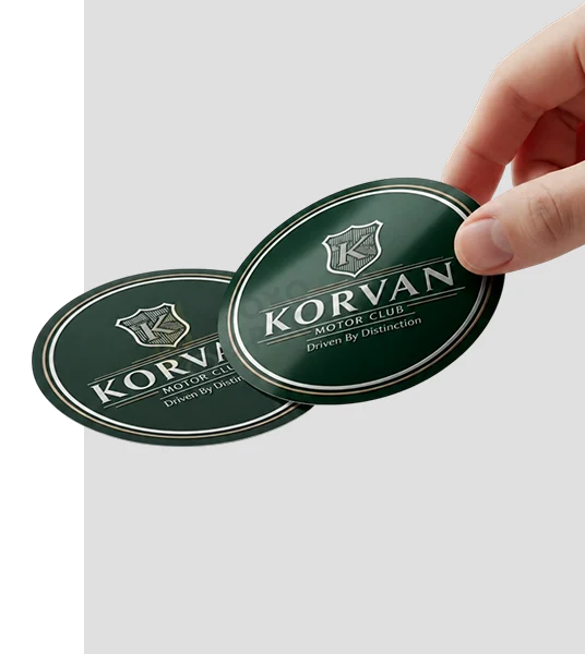 customized circle stickers