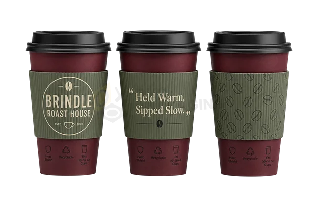 customized coffee sleeves packaging