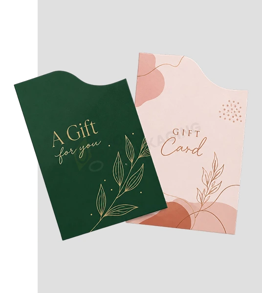 customized gift card sleeves
