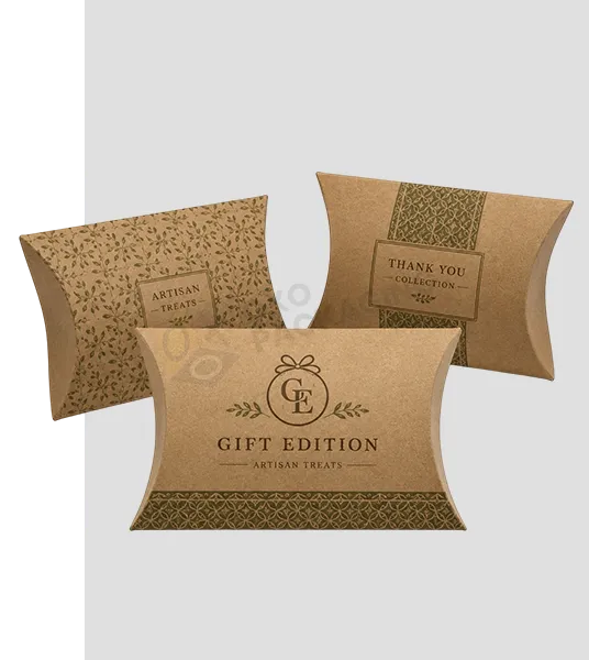 customized kraft pillow boxes