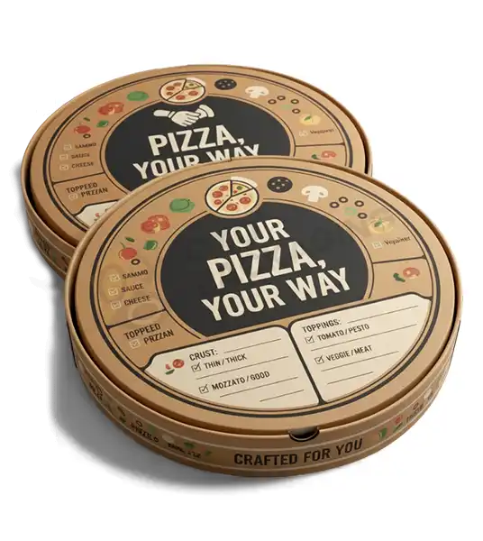 customized round pizza boxes