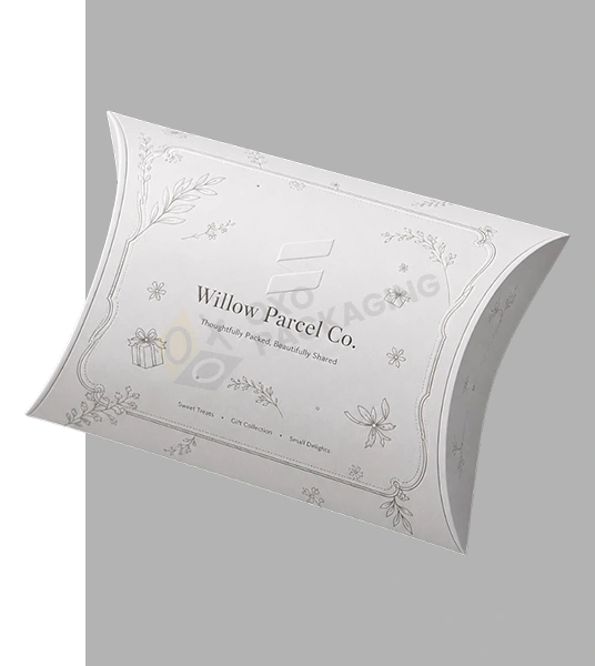 customized white pillow boxes