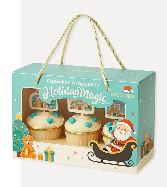 personalized christmas cupcake boxes