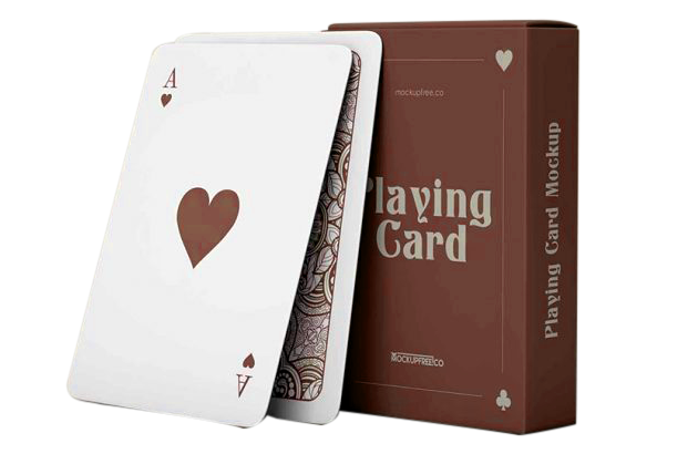 playing card with custom logo