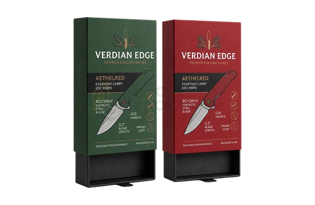 printed pocket knife packaging