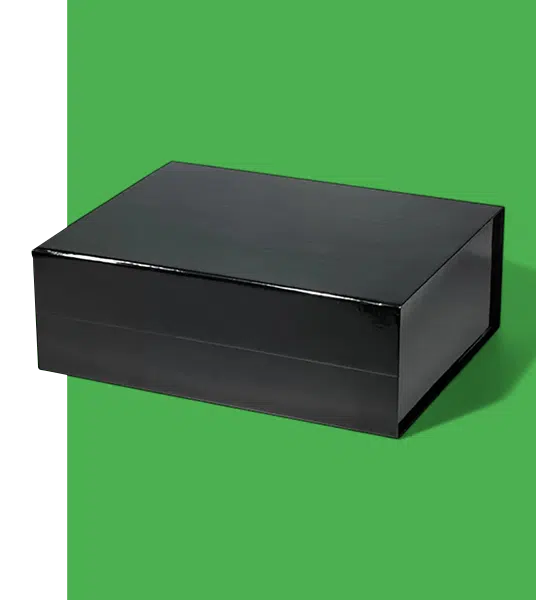 wholesale glossy black gift boxes
