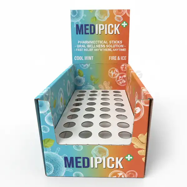 Custom pharmaceutical display boxes
