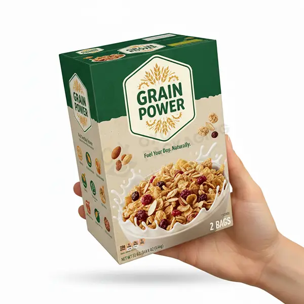 breakfast cereal packaging