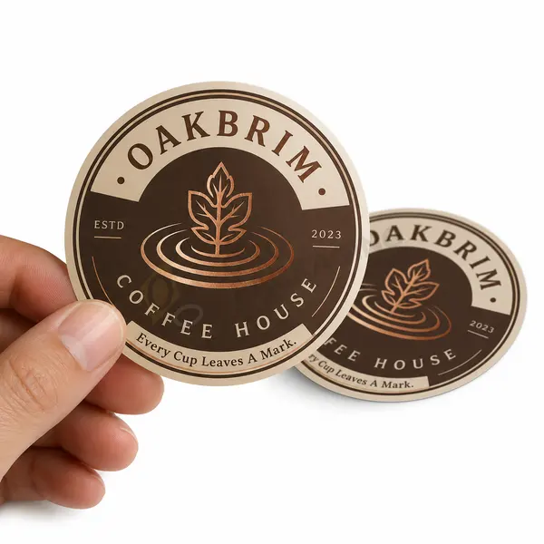 business card and stickers