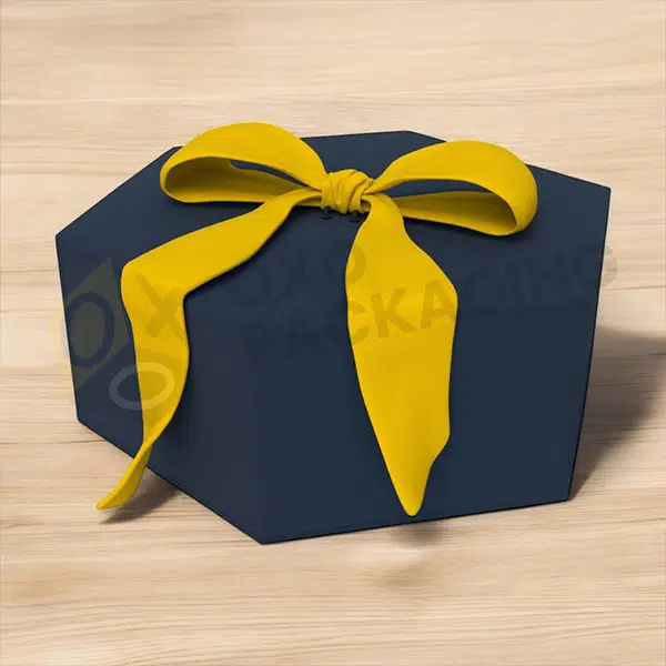 custom blue magnetic gift boxes