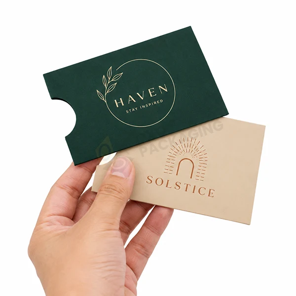 custom gift card sleeve packaging boxes
