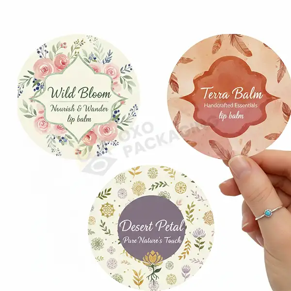 Custom lip Balm Labels wholesale