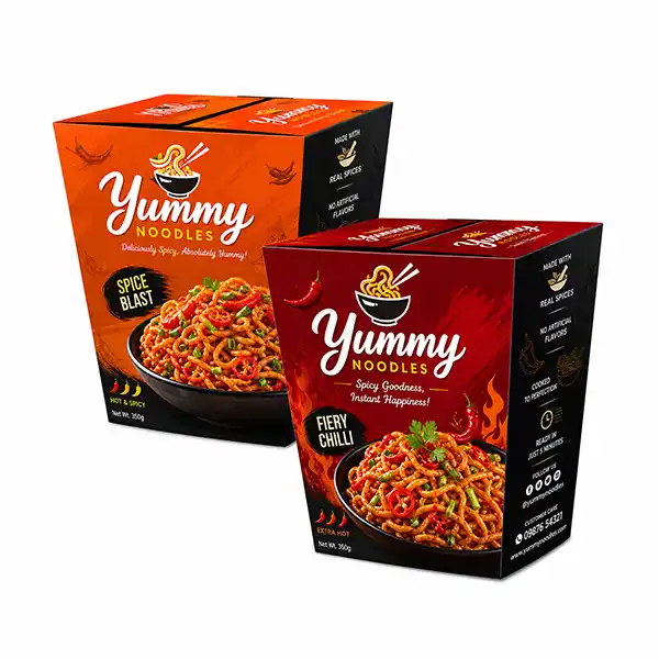 custom printed noodle boxes