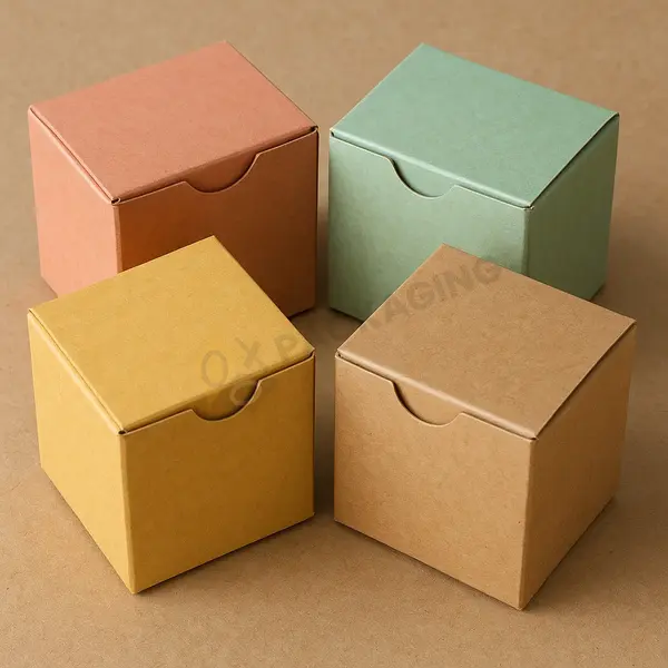 Custom One Piece Color Tinted Kraft Tuck Top Gift Boxes Bulk