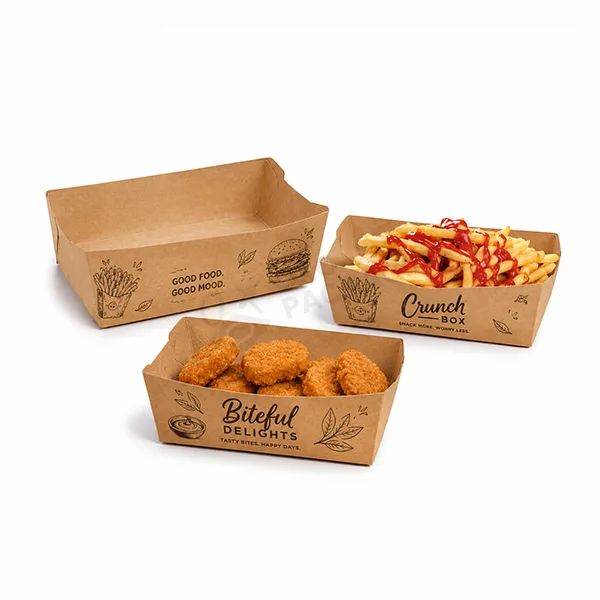 custom paper food trays packaging