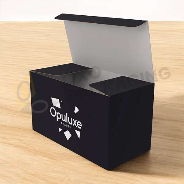 customized black tuck top boxes
