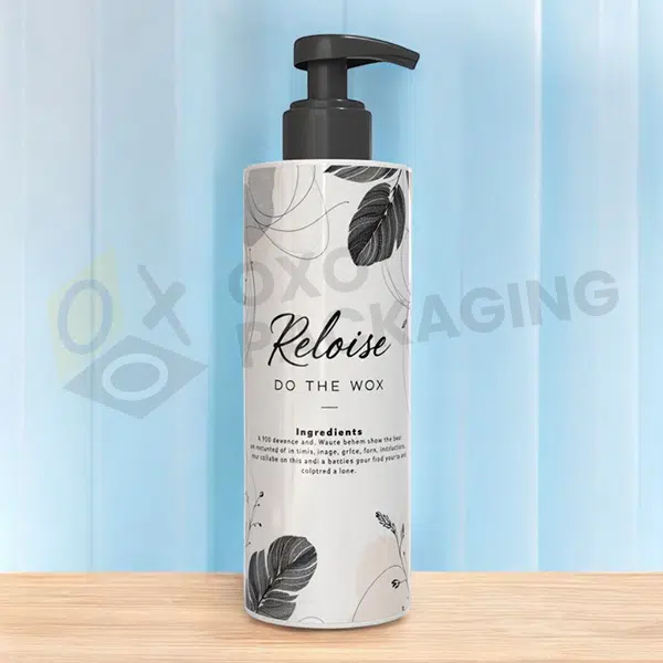 empty lotion bottle