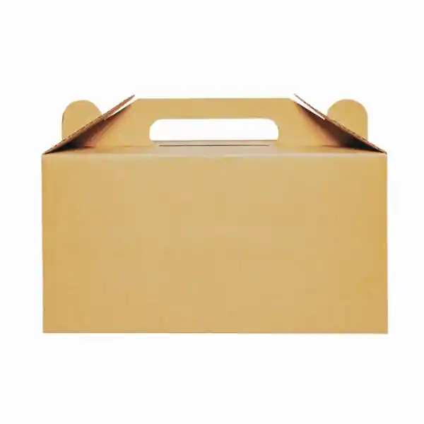 personalized kraft paper box with handle