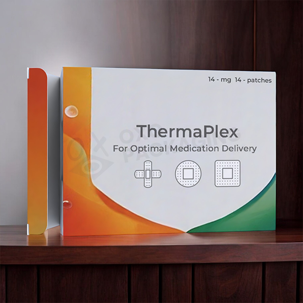 printed pharmaceutical patch box