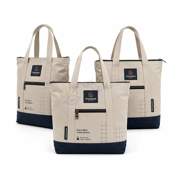 zipper tote bag