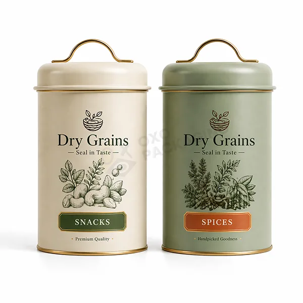 air tight tin packaging with logo