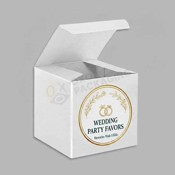 Custom White Favor Boxes